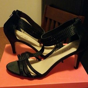 Fancy Black Studded Shoes